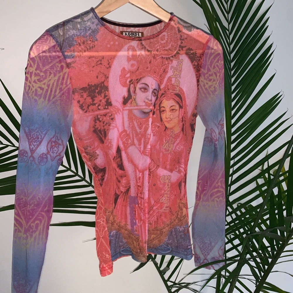 Funky VTG 90’s Y2K Mesh Rave Top